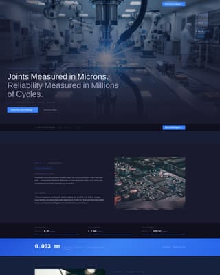 Fuse - Precision Electronics Landing Page Template