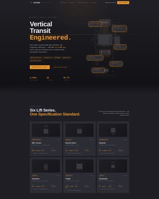 Ascend - Highspecification Elevatormanufacturer Landing Page Template