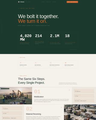 Torque - Precision Energyassembly Landing Page Template