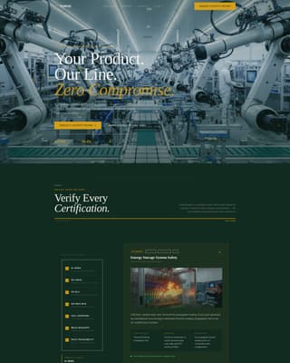 Forge - Certified Energymanufacturing Landing Page Template