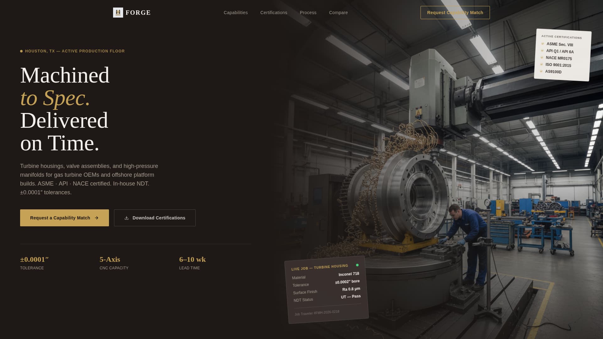 Forge - Precision Energysupplier Landing Page Template