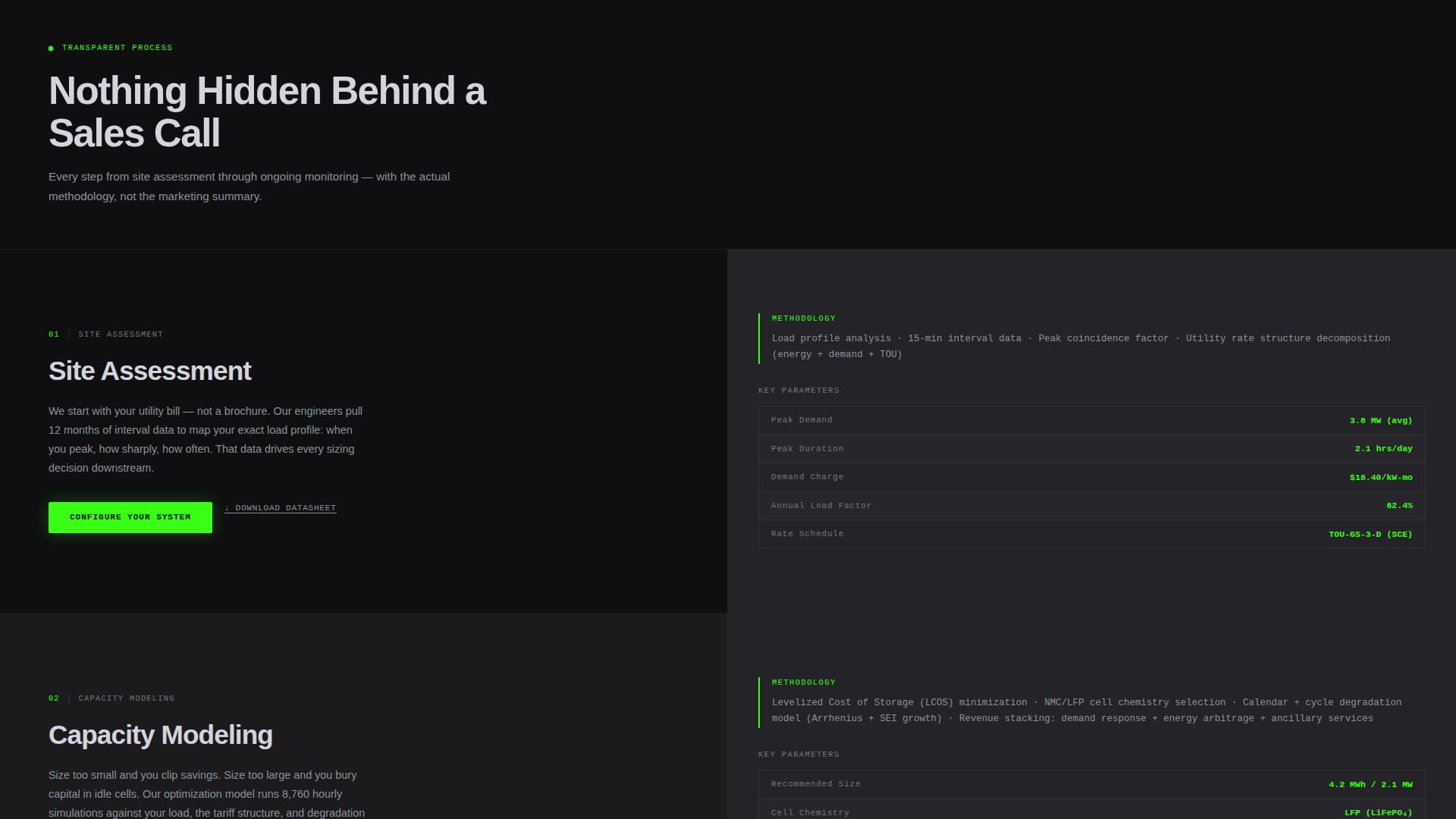 Cell - Industrial Energy Storage Landing Page Template