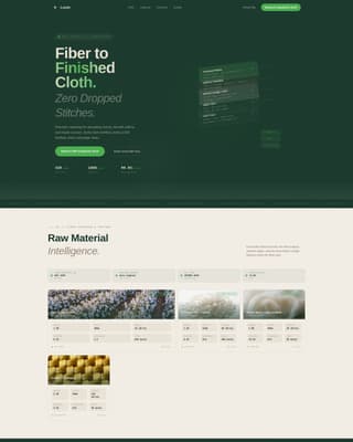 Loom - Precision Fabric Landing Page Template