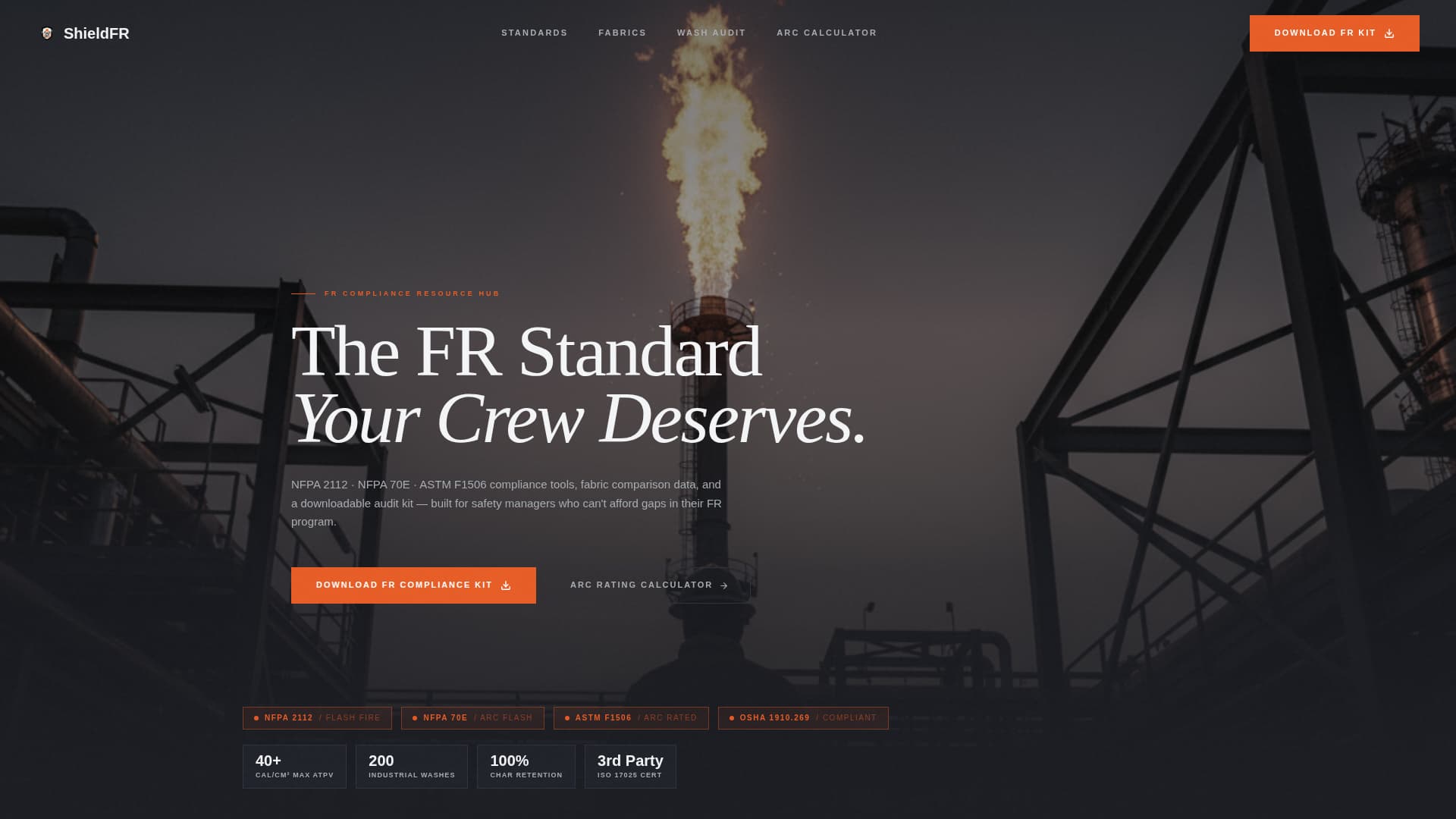 Shield - Trusted Fireresistant Landing Page Template