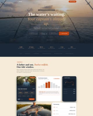 Charter - Powerful Fishingcharter Landing Page Template
