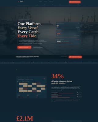 Berth - Authoritative Harbor Landing Page Template