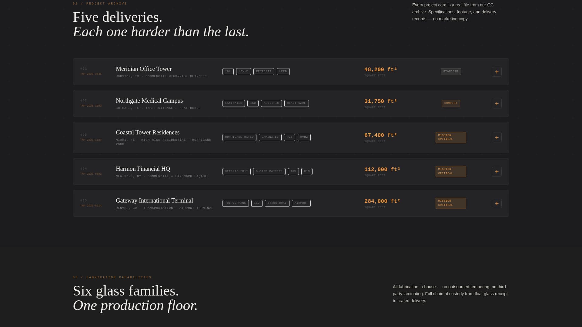 Temper - Industrial Glassmanufacturing Landing Page Template