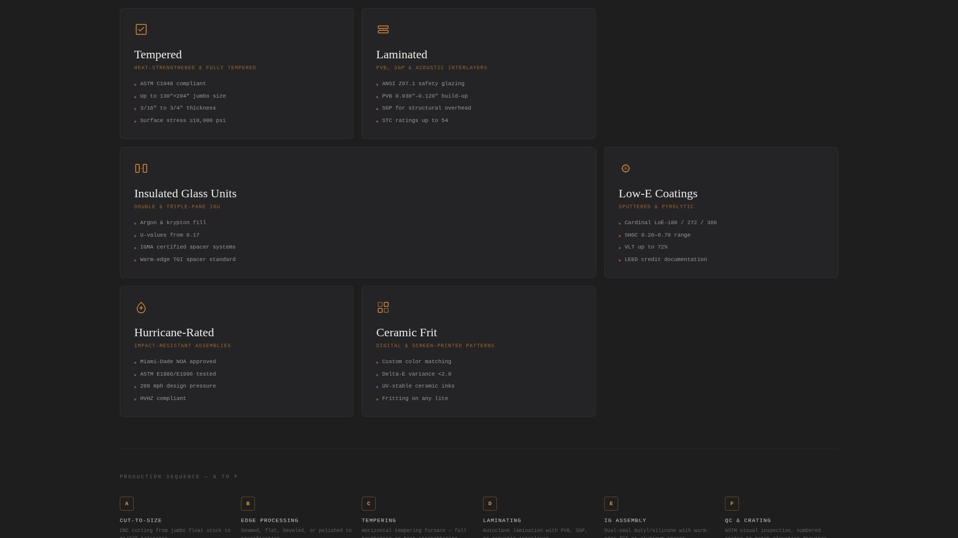 Temper - Industrial Glassmanufacturing Landing Page Template