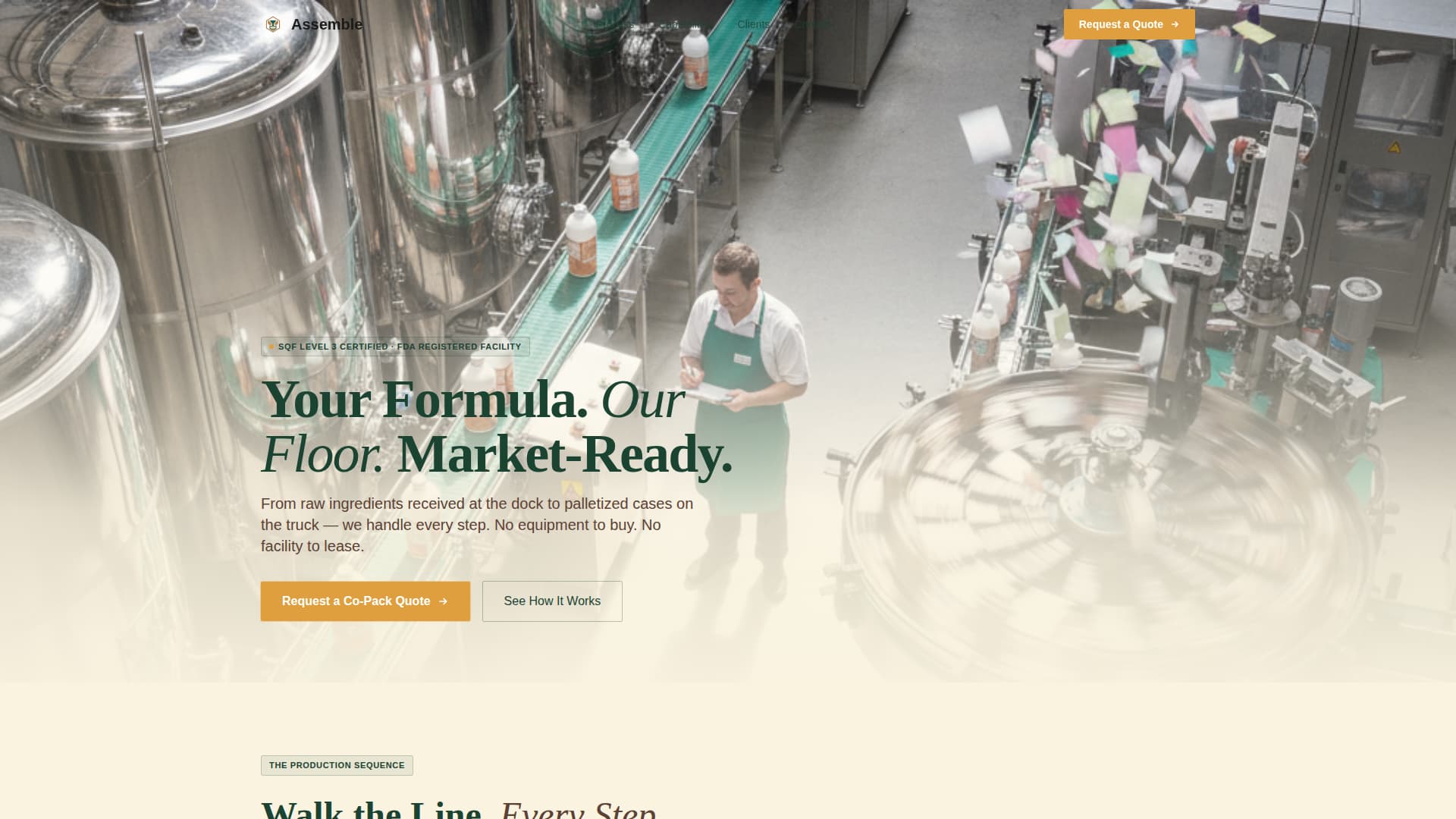 Assemble - Trusted Copacking Landing Page Template