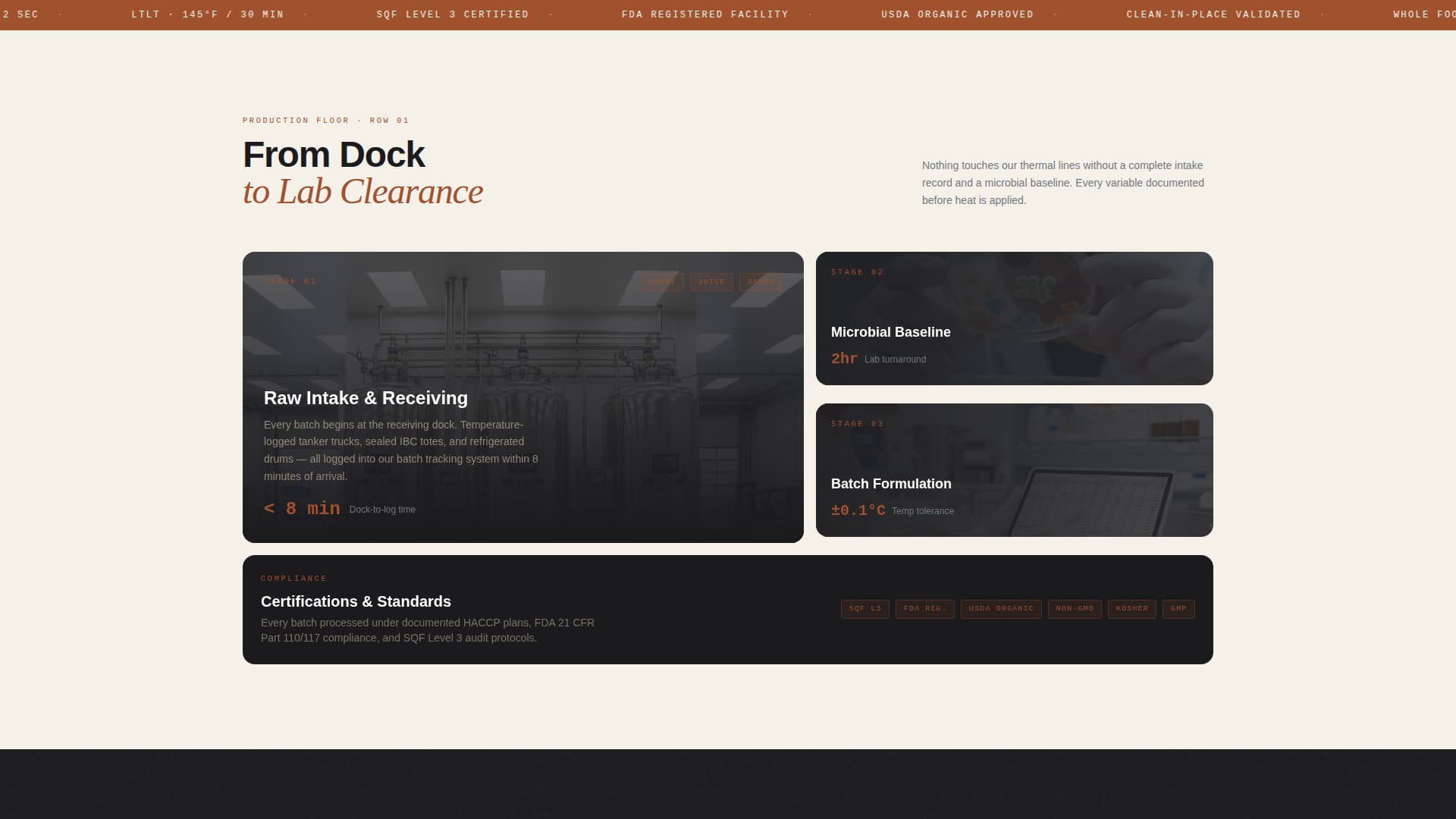 Pasteurize - Precision Heattreatment Landing Page Template