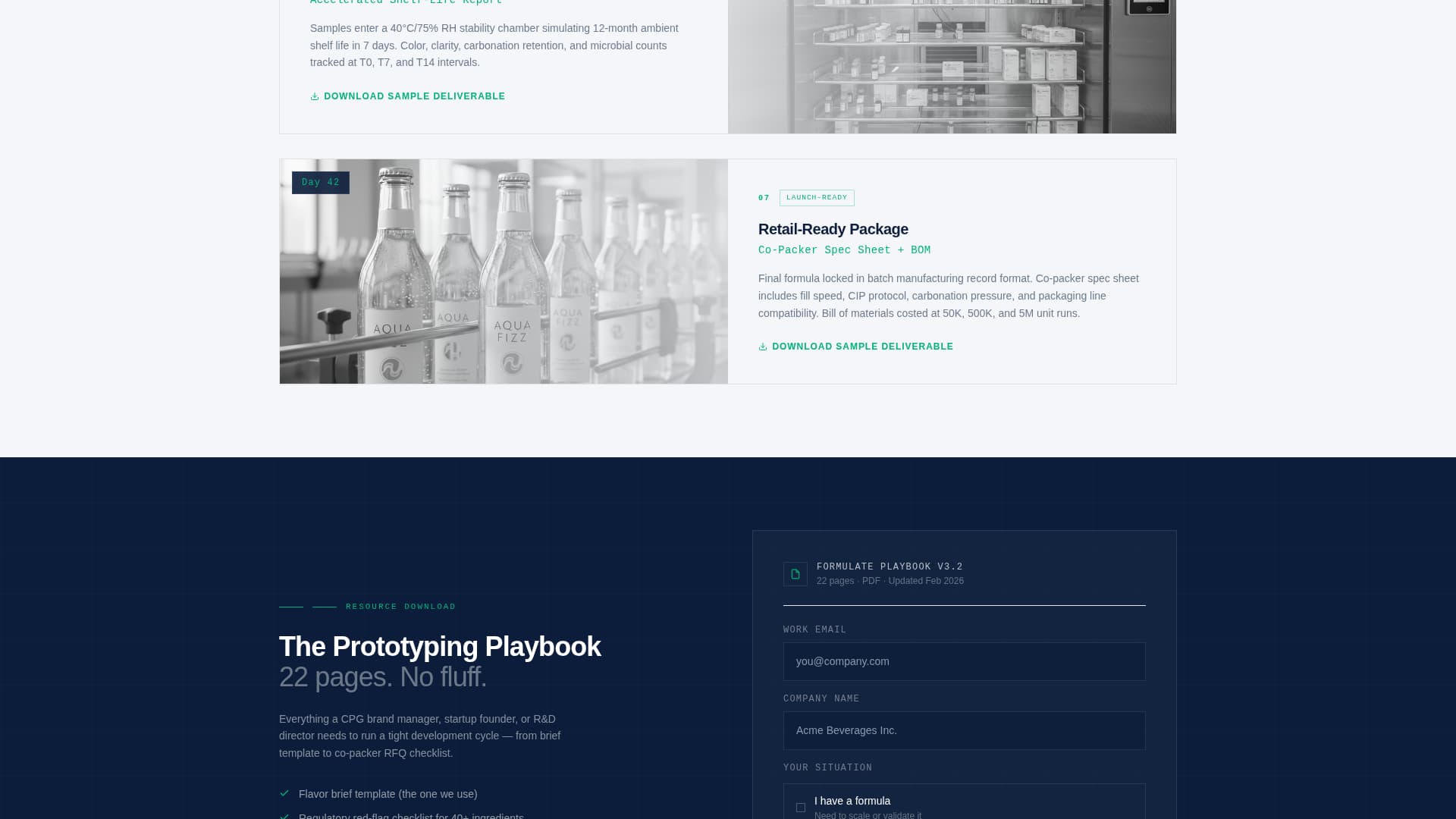 Formulate - Precision Prototyping Landing Page Template