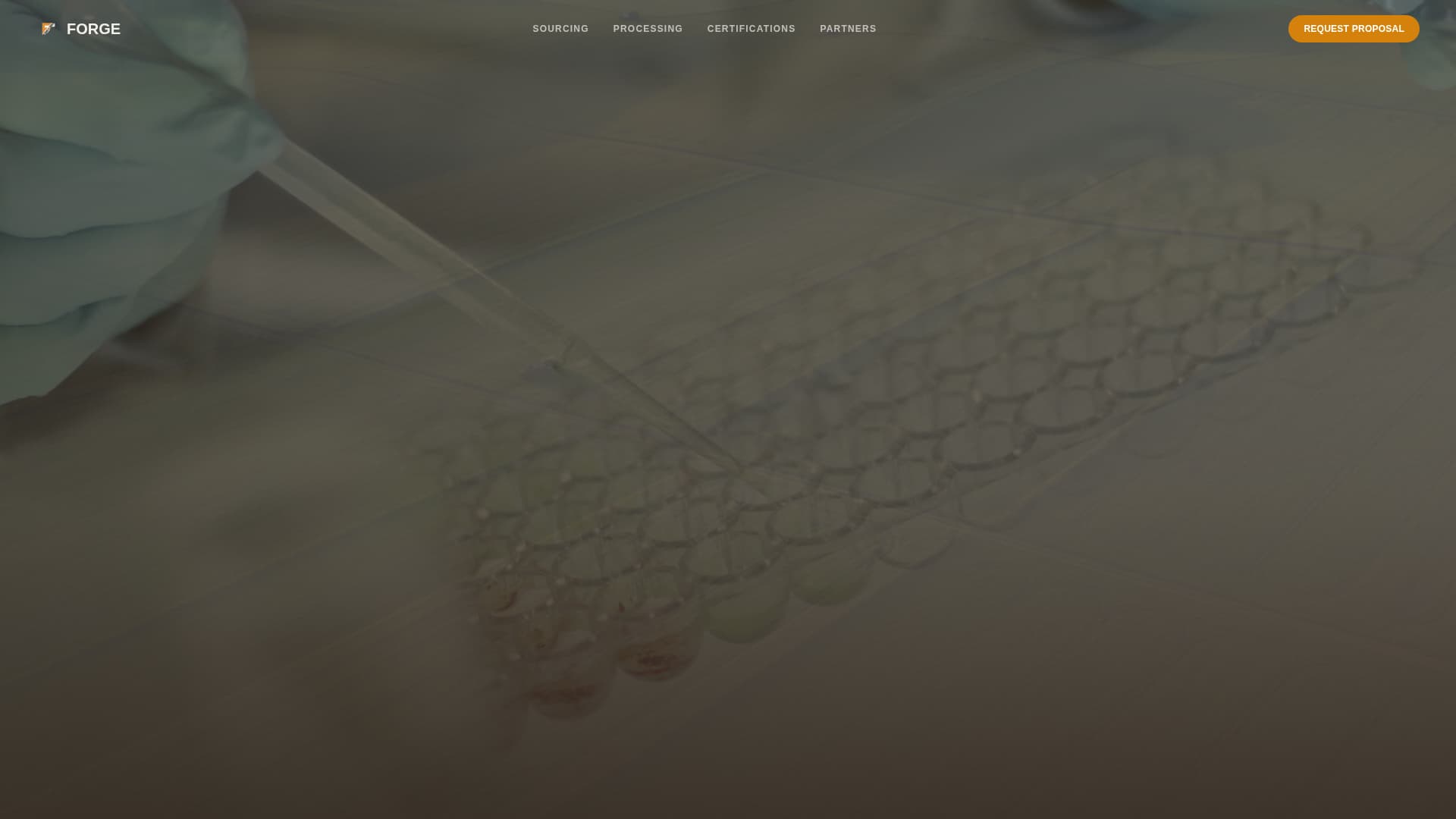 Forge - Precision Frozenfood Landing Page Template