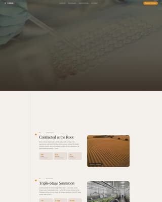 Forge - Precision Frozenfood Landing Page Template