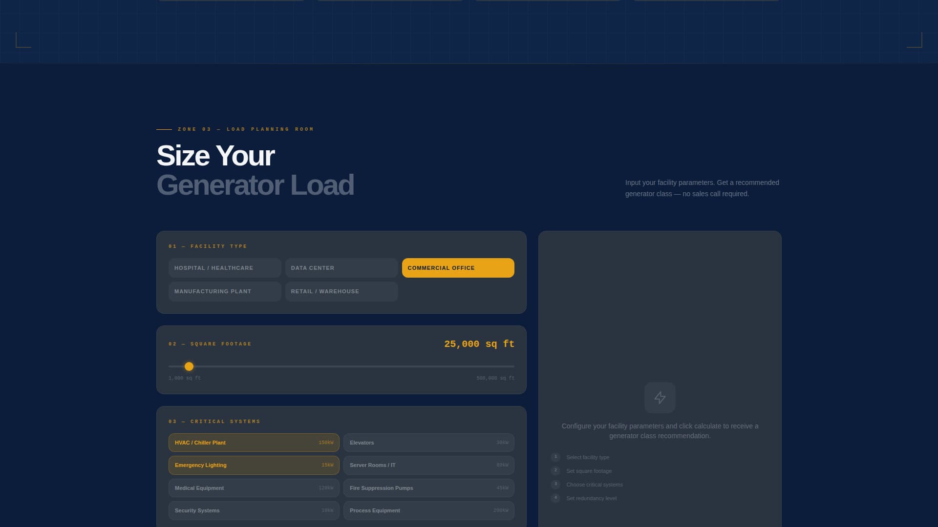 Genset - Powerful Industrial Landing Page Template