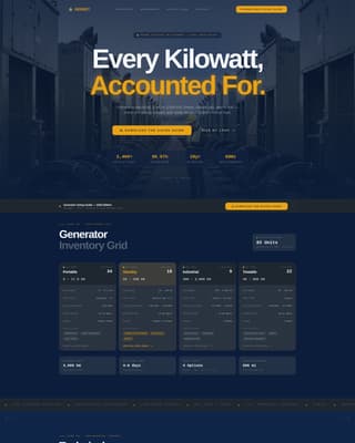 Genset - Powerful Industrial Landing Page Template
