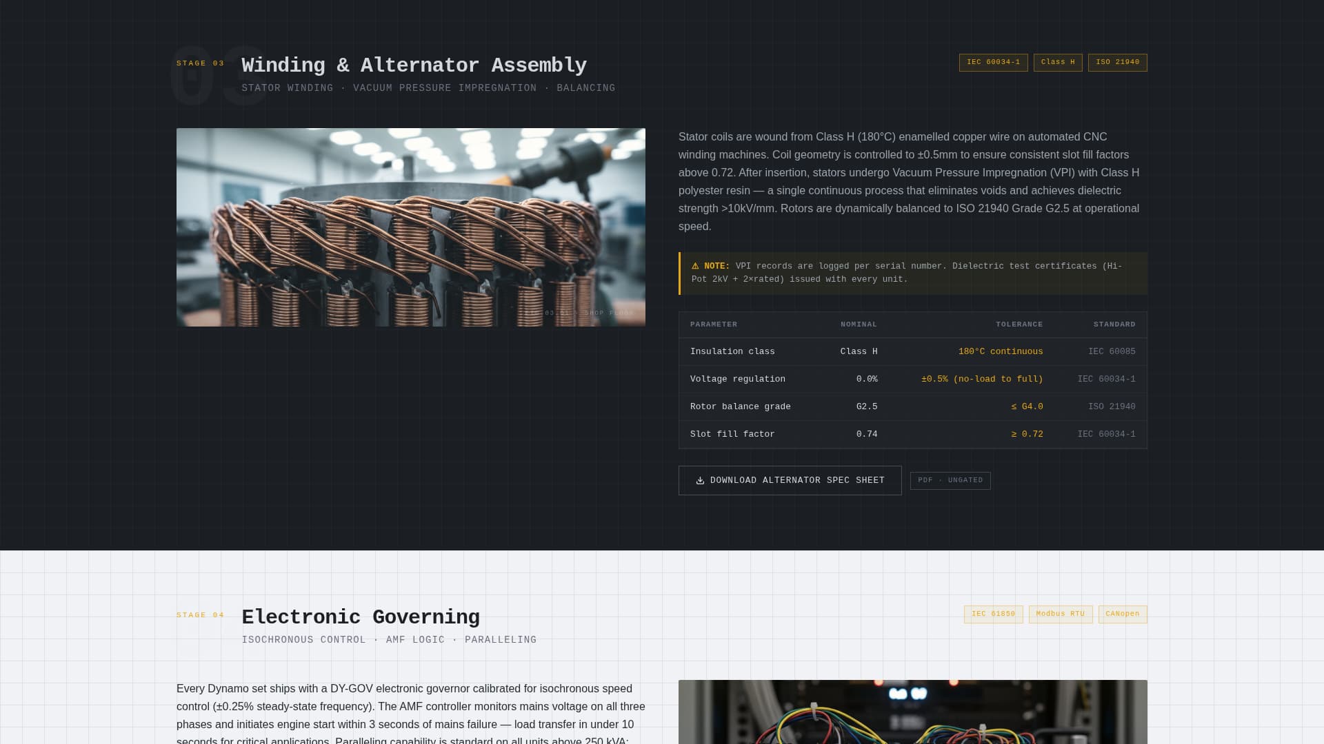 Dynamo - Precision Generator Landing Page Template