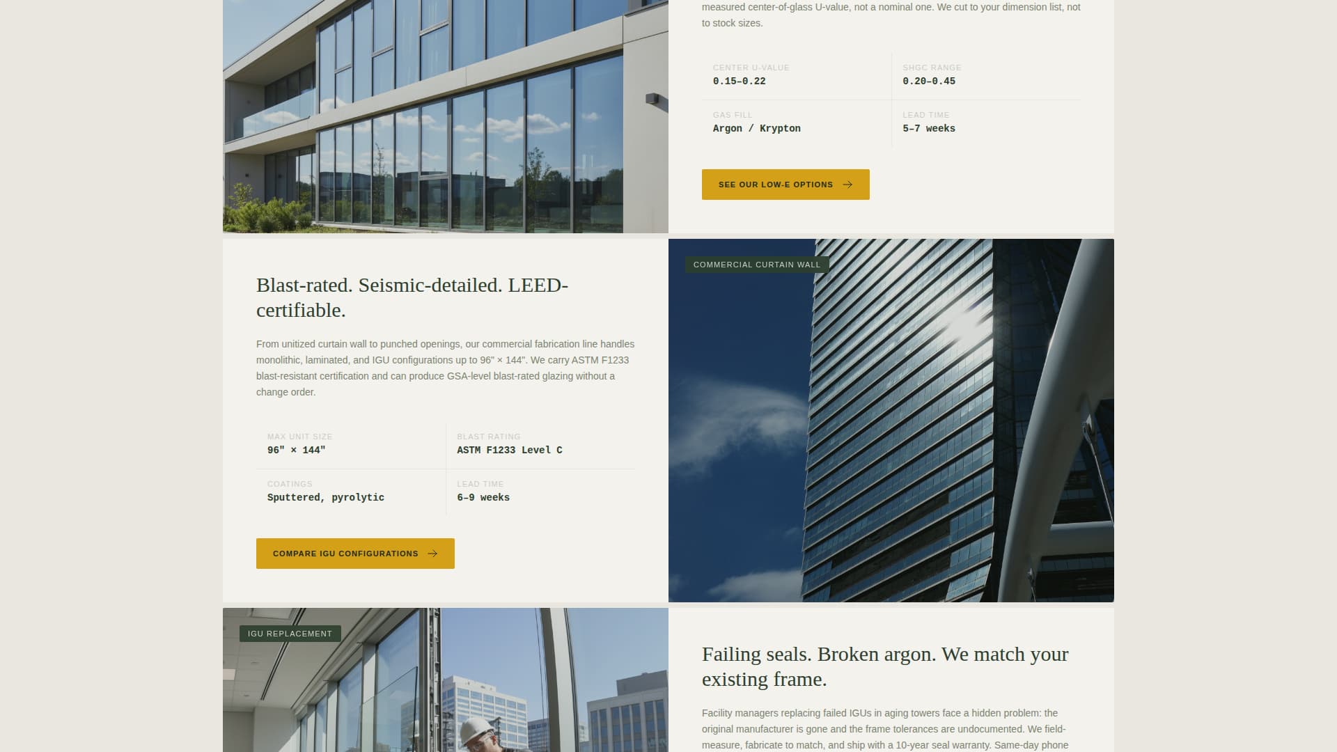 Pane - Precision Glazing Landing Page Template