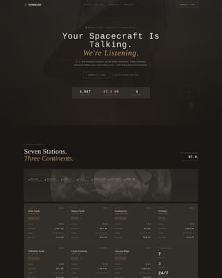 Downlink - Precision Groundstation Landing Page Template