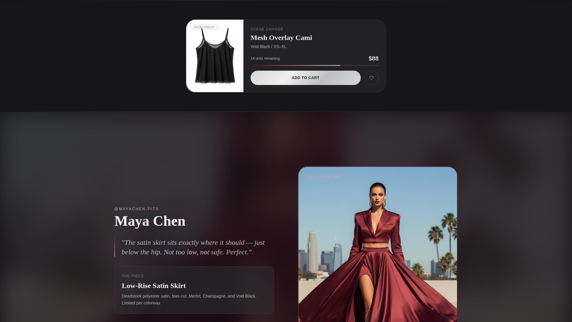 Drip - Immersive Y2k Landing Page Template