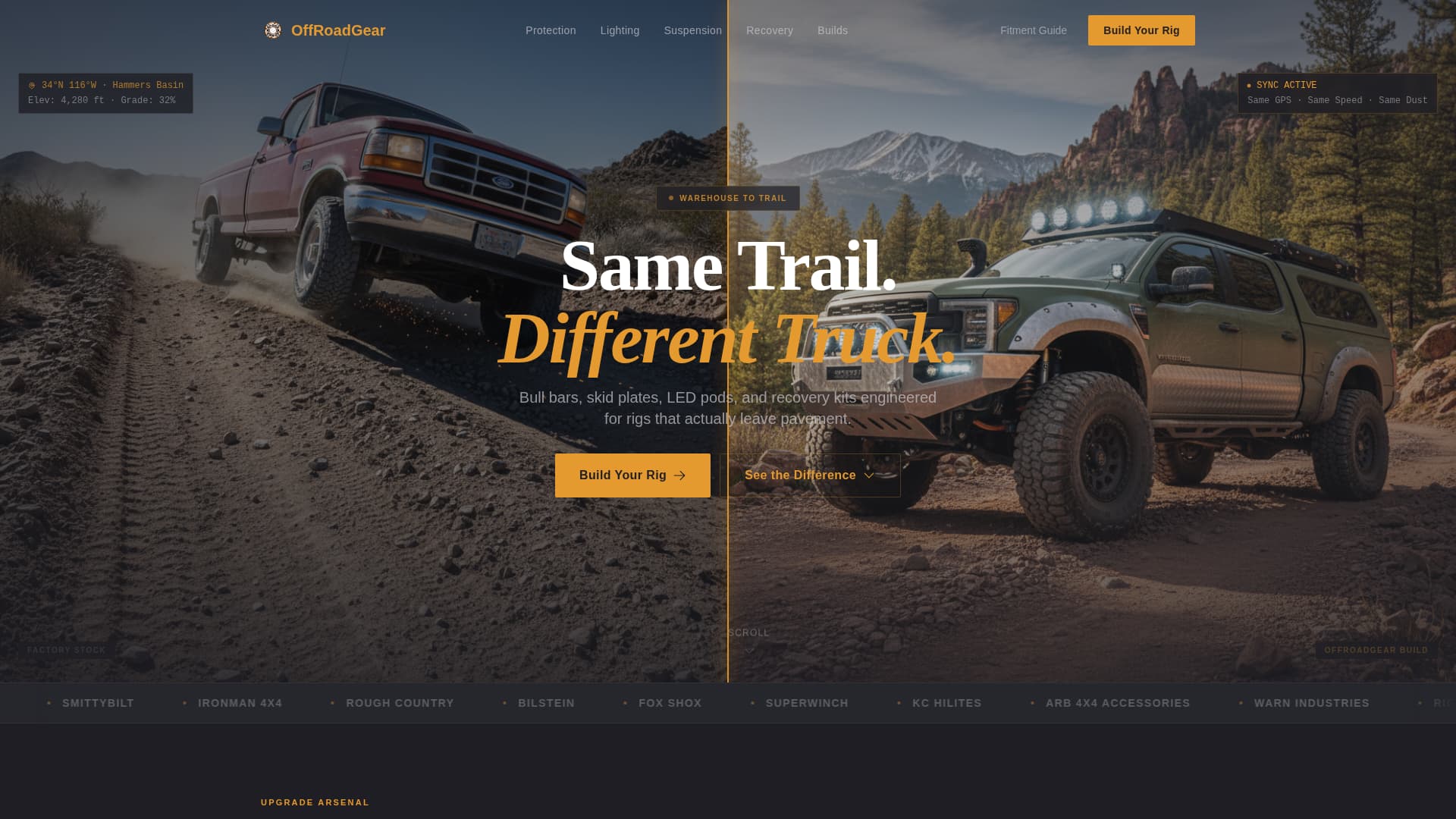 Rig - Precision Offroad Landing Page Template