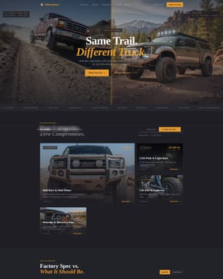 Rig - Precision Offroad Landing Page Template