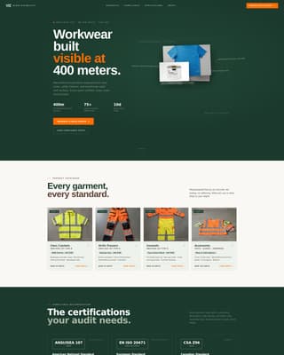 Viz - High Visibility Safety Landing Page Template