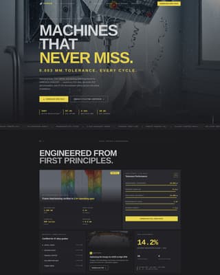 Forge — Elite Industrial Manufacturer Landing Page Template