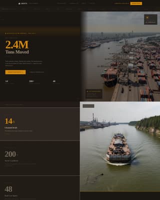 Berth - Highimpact Port Landing Page Template