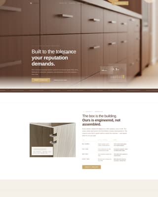 Joinery - Precision Cabinet Landing Page Template
