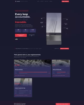 Gauge - Precision Knitwear Landing Page Template