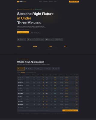 Lumen - Precision Lighting Landing Page Template