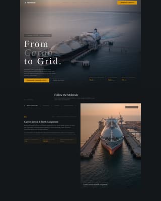 Terminal - Industrial LNG Landing Page Template