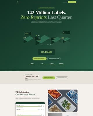 Press - Precision Labelprinting Landing Page Template