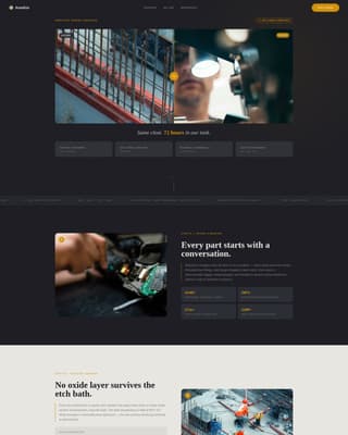 Anodize - Precision Marine Landing Page Template