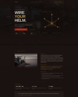Helm - Precision Marineelectronics Landing Page Template