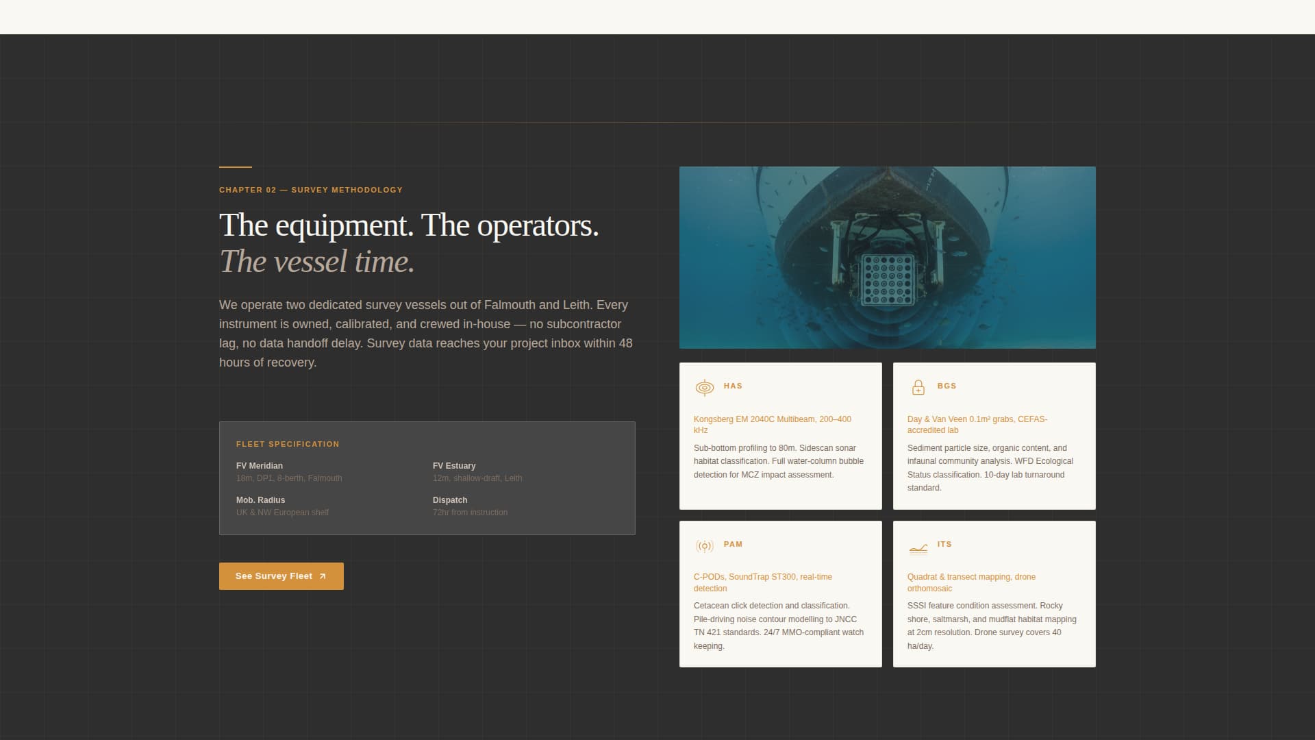 Fathom - Authoritative Marineconsulting Landing Page Template