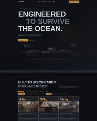 Berth - Precision Marine Landing Page Template