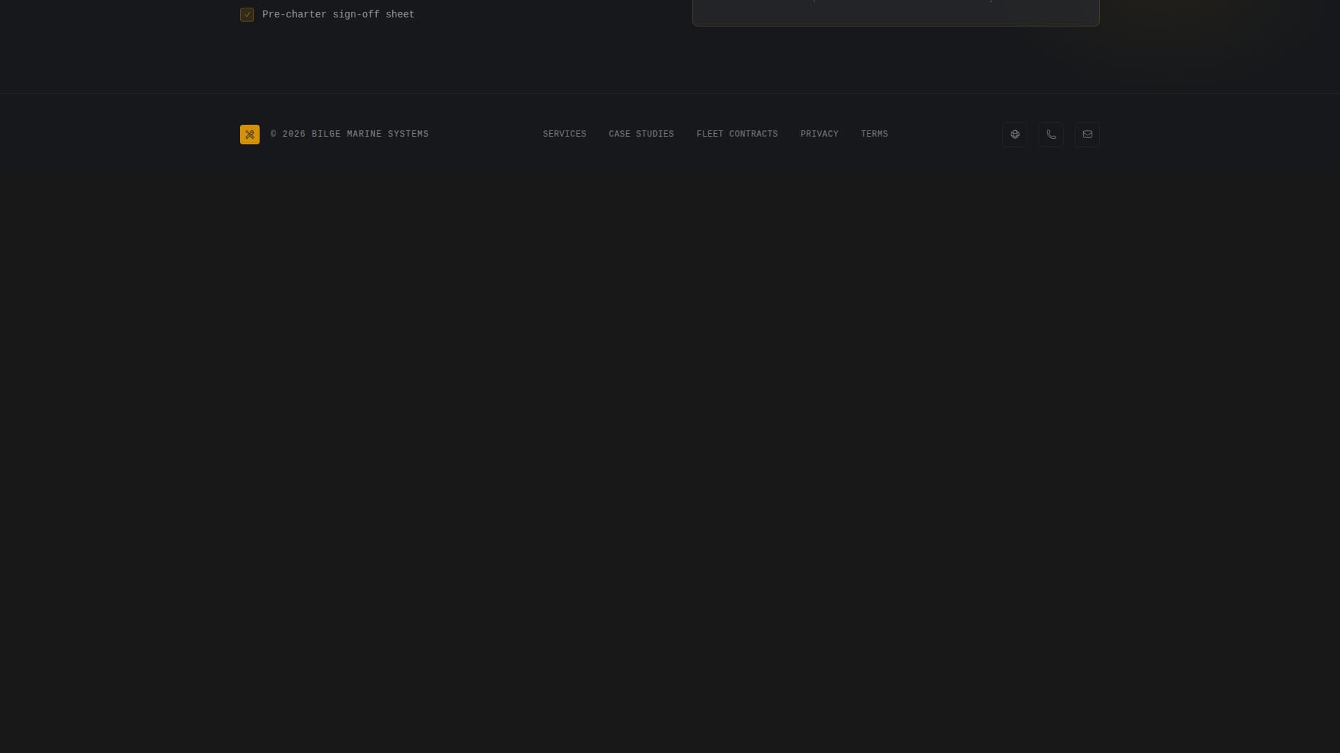 Bilge - Reliable Marine HVAC Landing Page Template