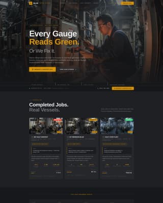 Bilge - Reliable Marine HVAC Landing Page Template