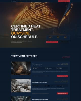 Temper - Certified Marineheattreatment Landing Page Template