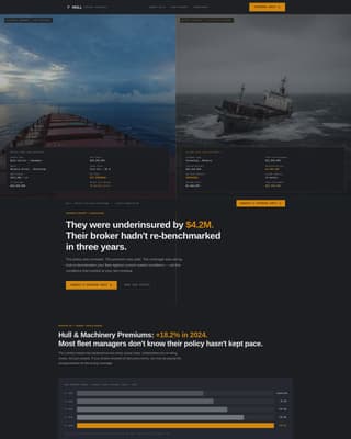 Hull - Powerful Marineinsurance Landing Page Template