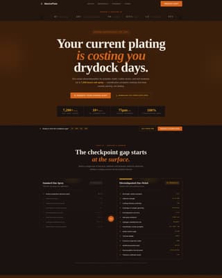 Marineplate - Precision Electroplating Landing Page Template