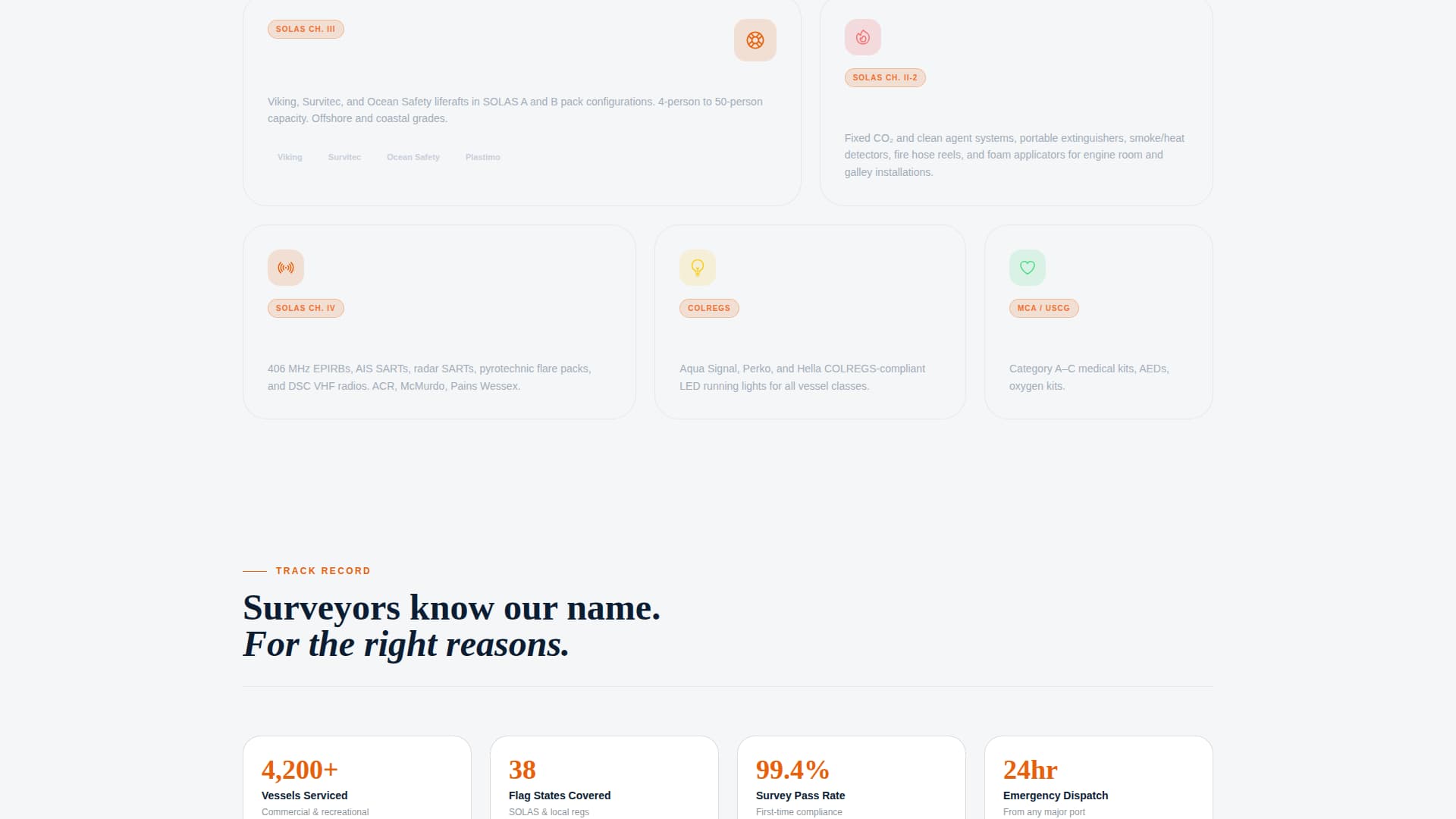 Bilge - Trusted Marinesafety Landing Page Template