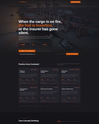Admiralty - Authoritative Maritime Landing Page Template