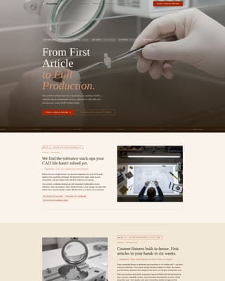 Assemble - Precision Medtech Landing Page Template