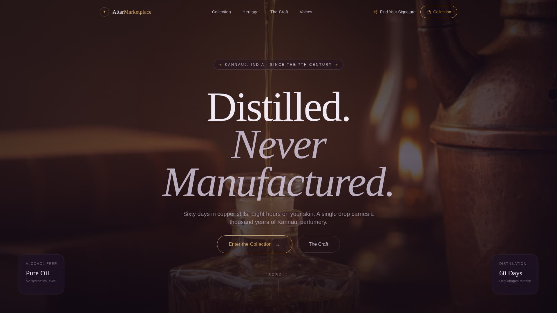 Itr - Luxe Attar Landing Page Template