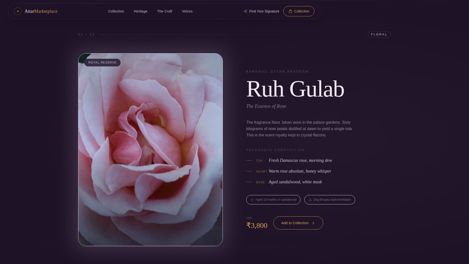 Itr - Luxe Attar Landing Page Template