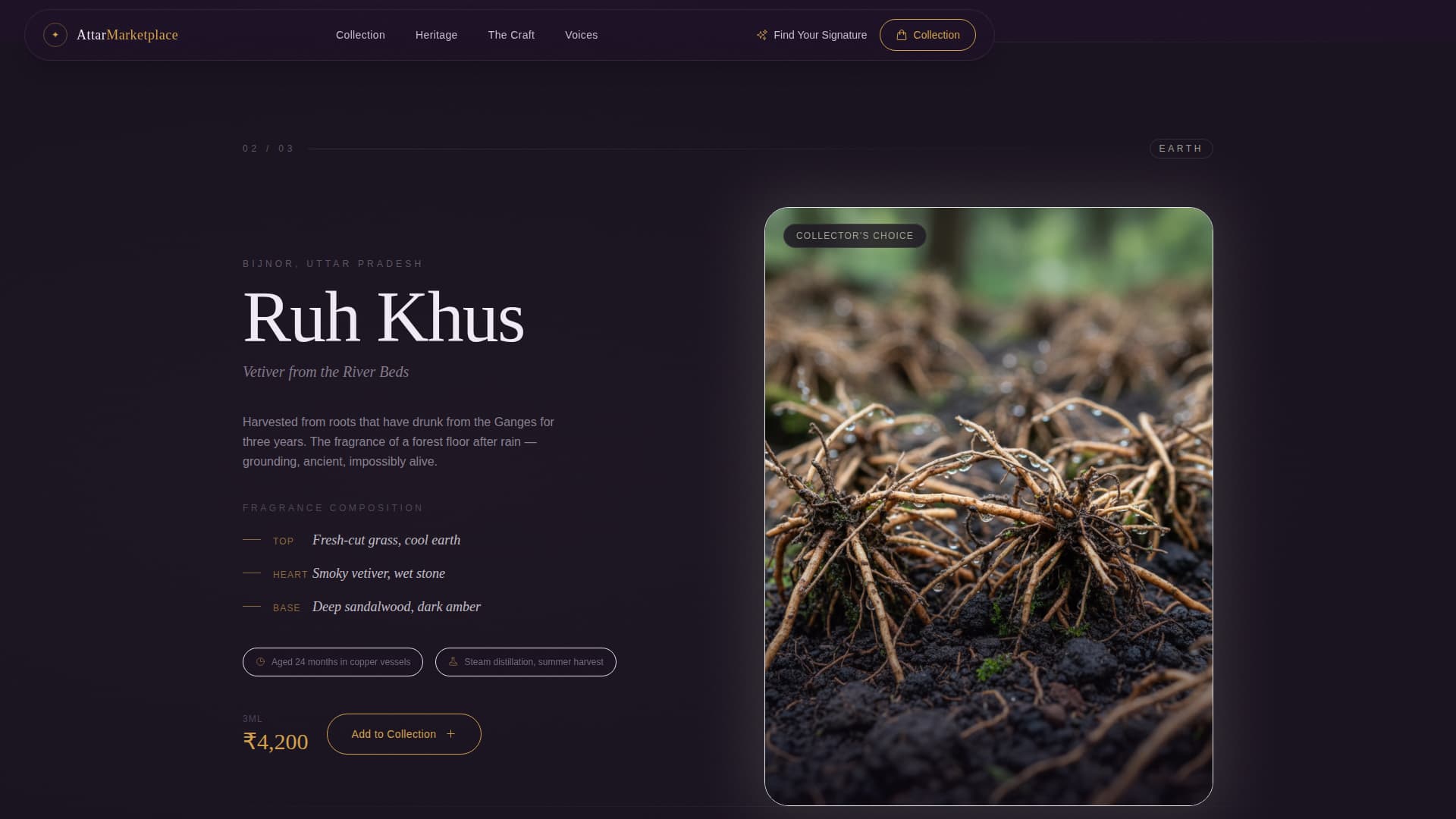 Itr - Luxe Attar Landing Page Template