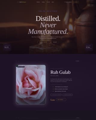 Itr - Luxe Attar Landing Page Template