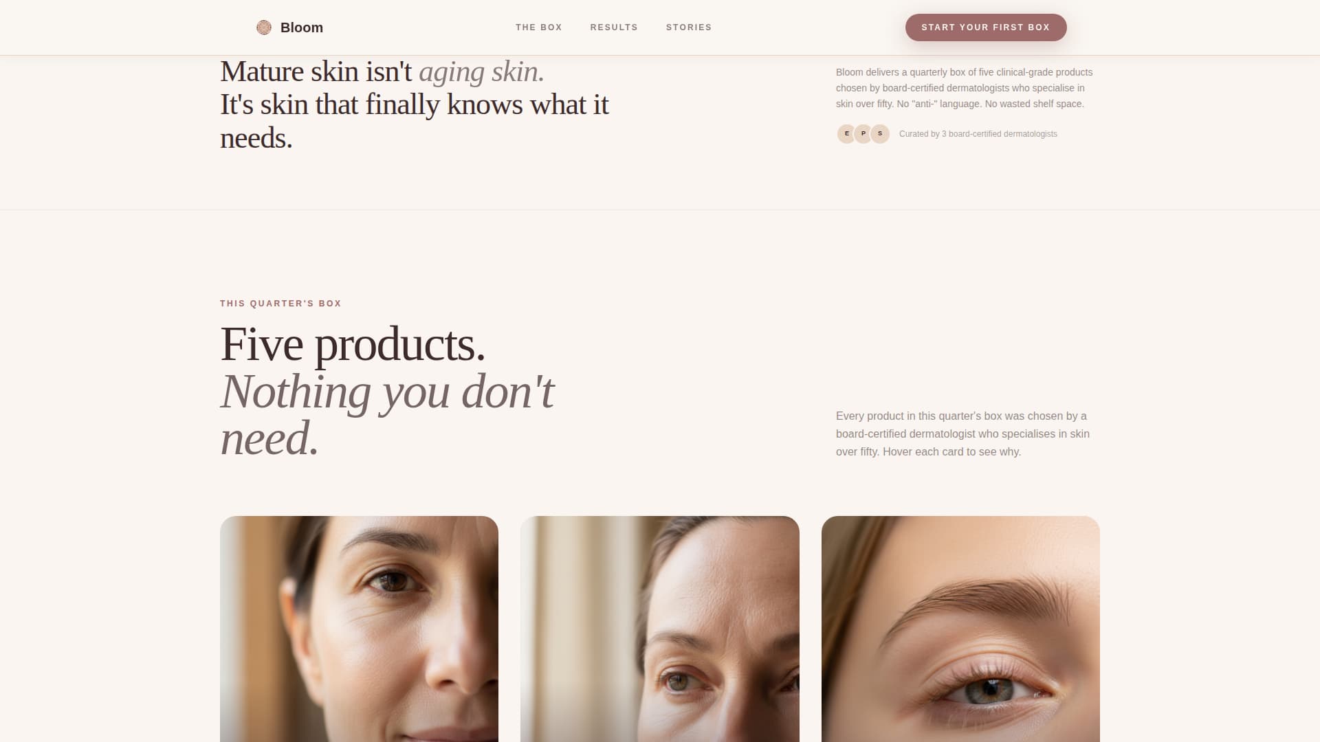 Bloom - Luxe Skincare Landing Page Template